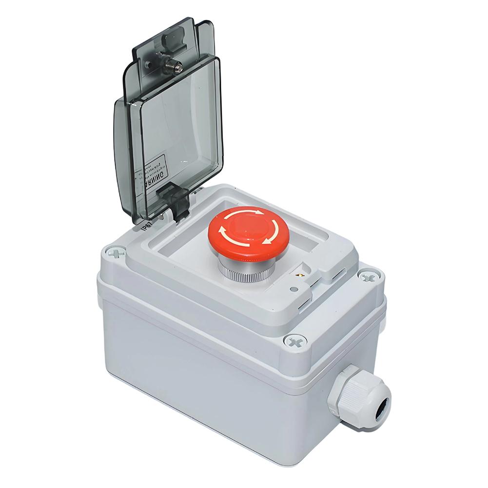 Industrial Control Panel Switch Enclosure with IP67 Protection Resists Moisture and Dust White ABS Body with Screw Terminals