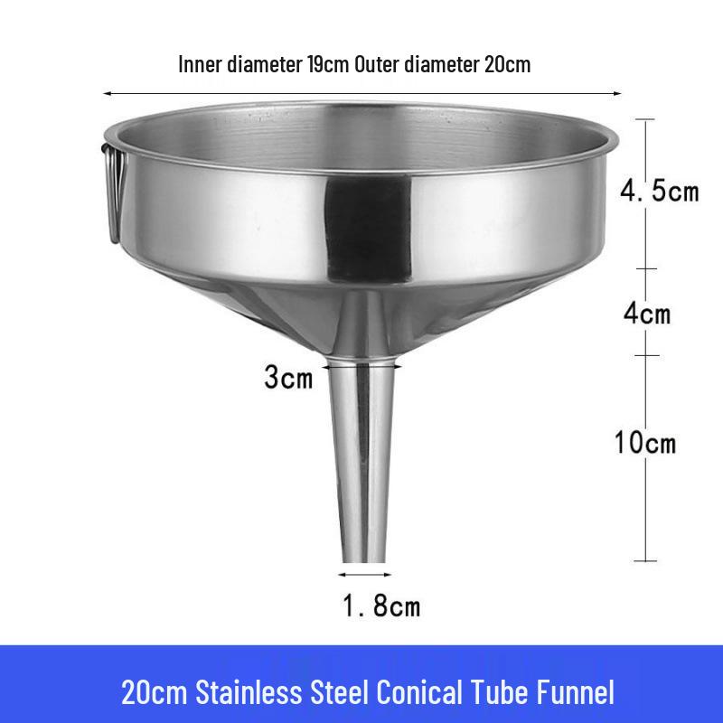 Heavy-Duty Stainless Steel Large Funnel for Industrial Fuel and Oil Press Machines