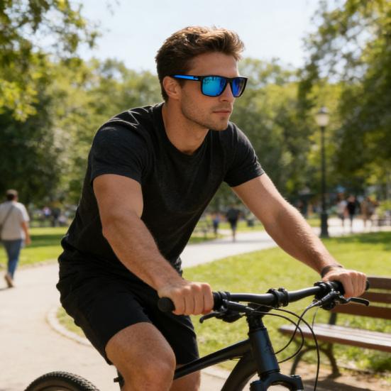 Golf Sunglasses Men Polarized Golf Glasses UV Protection Anti-Glare Sports Sunglasses for Golfing Cycling And Outdoor Activities