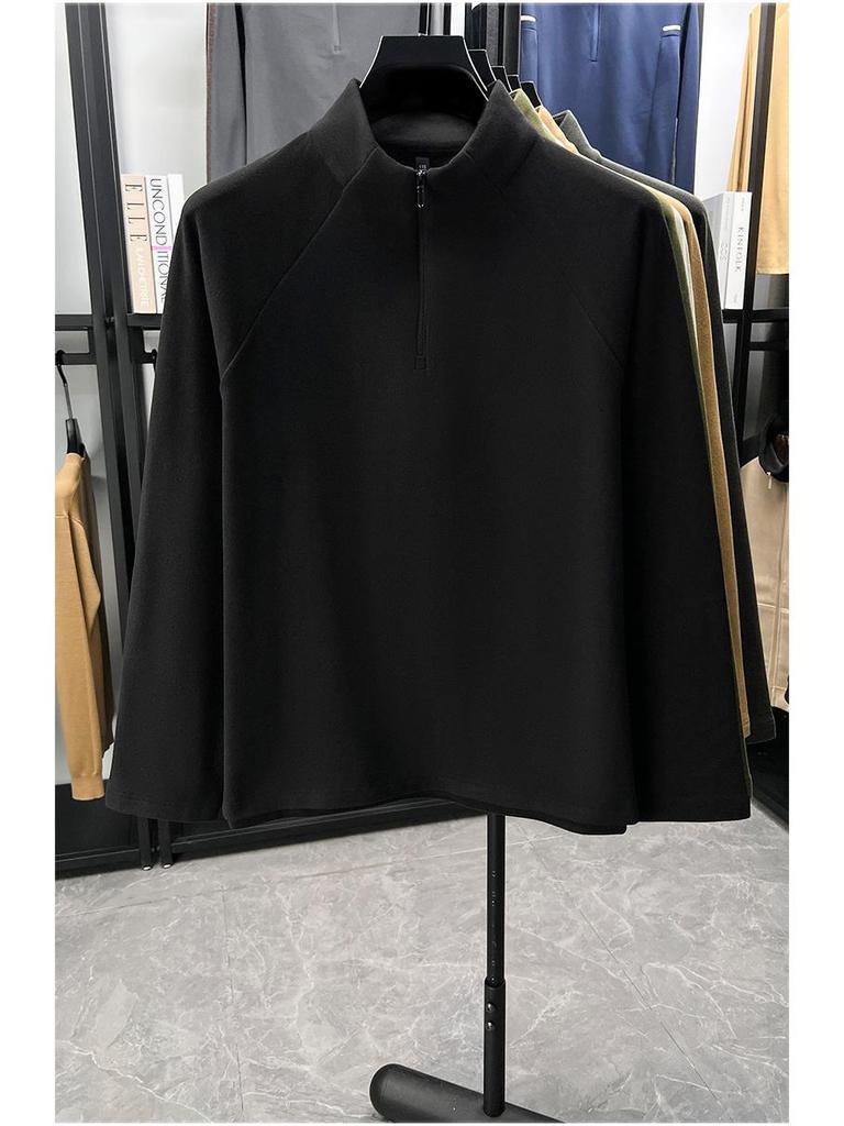 Men's Thermal Fleece Half-Zip Long-Sleeve Hoodie