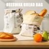 Washable Cotton Sandwich Carriers With Food Grade Wax Interior Compartment And Adjustable Drawstring Closure