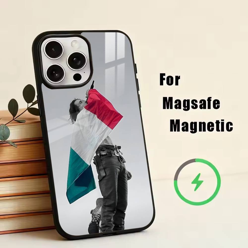 Man-D-Damiano David Phone Case For iPhone17,16,15,14,13,12,11 Plus,Pro Magnetic with Magsafe Wireless Charging