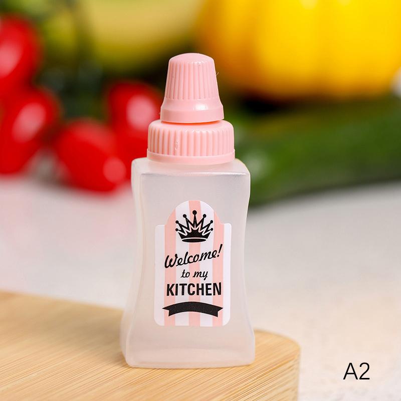 1/2/4Pcs Mini Sauce Bottle Portable Salad Ketchup Honey Jars Bento Squeeze Bottle Seasoning Organizer Lunch Box Accessories