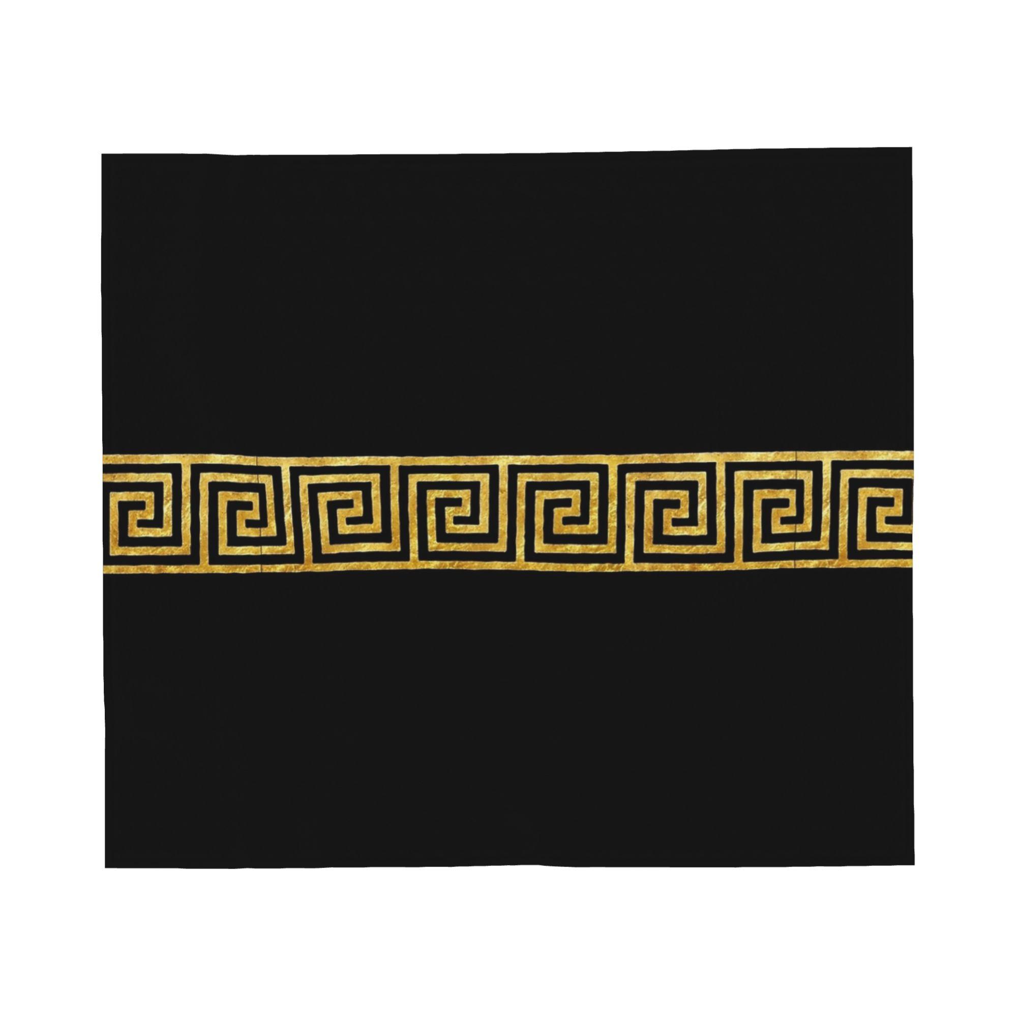 Greek Meander Pattern Greek Key Ornament Blanket Flannel All Season Multi-function Soft Throw Blanket for Sofa Office Quilt 30x40in