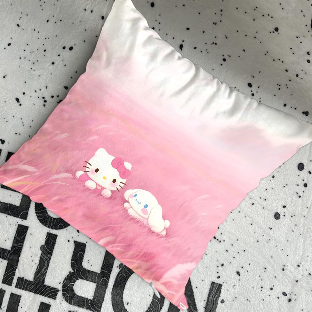 Cushion Covers Living Room Kawaii H-Hellocats Cushions For Decorative Sofa Pillowcase Decor 40X40 Holidays Ornamental Pillow
