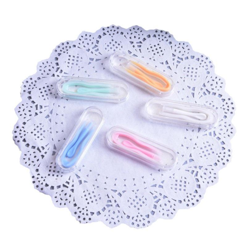 Upgraded Contact Lens Case with Tweezers & Stick - Conveniently Boxed Set