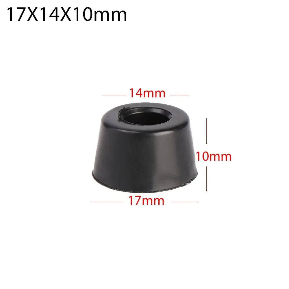 10pcs Anti Slip Furniture Legs Feet Black Speaker Cabinet Bed Table Box Conical Shock Pad Floor Protector Furniture Parts