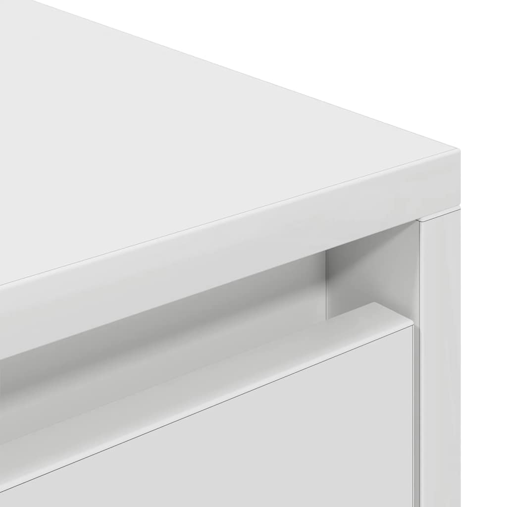 TV Stand White 188.5x41x50 Cm Engineered Wood