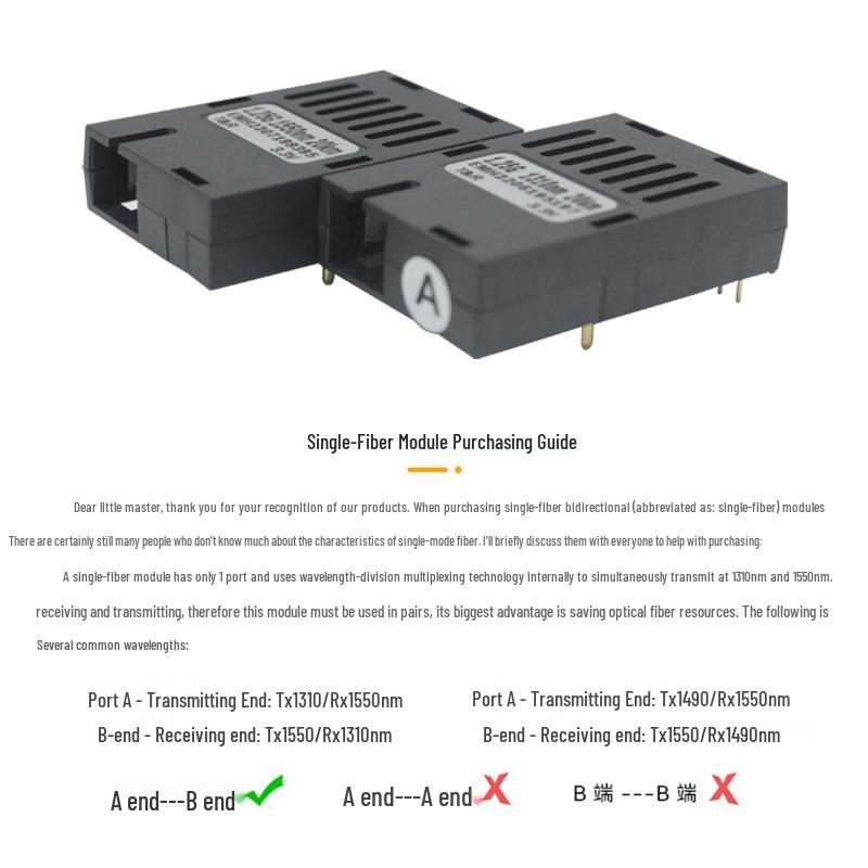 RGIOT 1.25G SC Gigabit Optical Module - Single-Mode Single/Dual-Fiber Transceiver