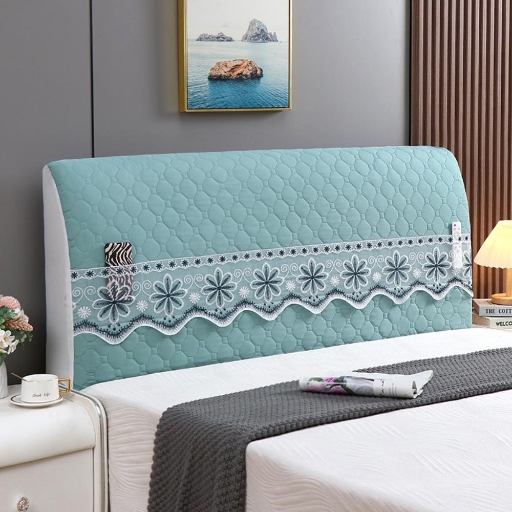 New All-inclusive Bed Head Cover Elastic Detachable Headboard Cover Luxury Soft Anti-Collision Bedside Dust Cover Bedroom
