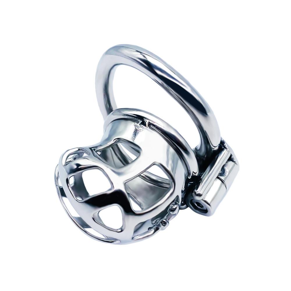 CB Lock for Men Stainless Steel Penis Cage Adult Sex Toy Cock Cage Cockring BDSM Slave Fetish Male Chastity Cuckold
