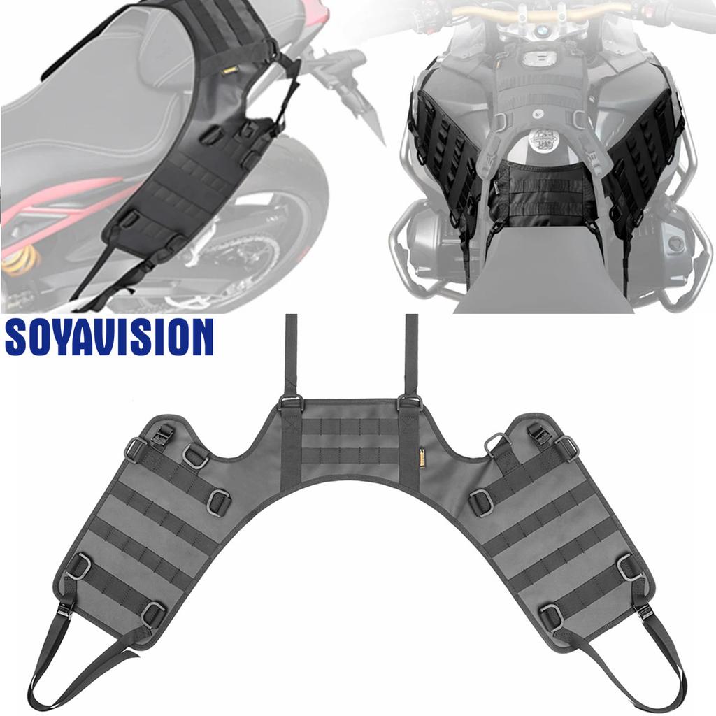 Motorcycle Saddle Bag Mounting Base Motorbike Tail Bag/Rack Bag/Rear Seat Bag/Fuel Tank Side Bag Universal Saddle Bag Mount Base
