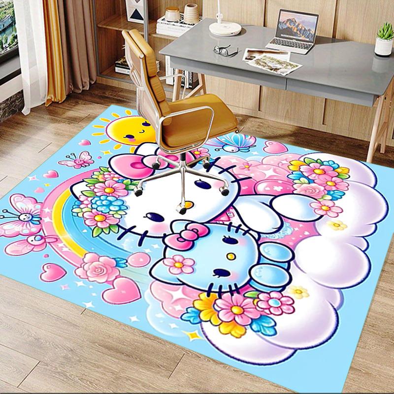 1 szt. Dywanik Hello Kitty Dywanik do biura Mata zewnętrzna Dekoracja domu Dywanik obszarowy Prezent festiwalowy