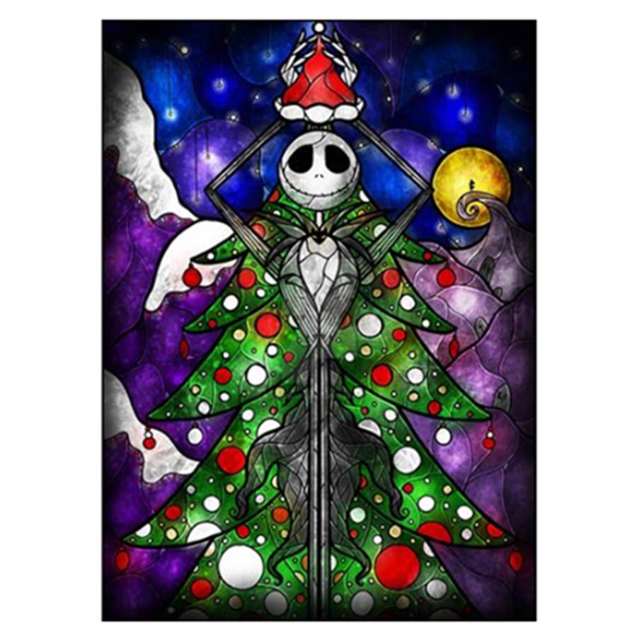 

Полный 5D Алмазная картина Хэллоуин Призраки DIY Алмазная вышивка Алмазная мозаика Наборы для вышивки крестом Домашний декор Подарок Square 30x40cm