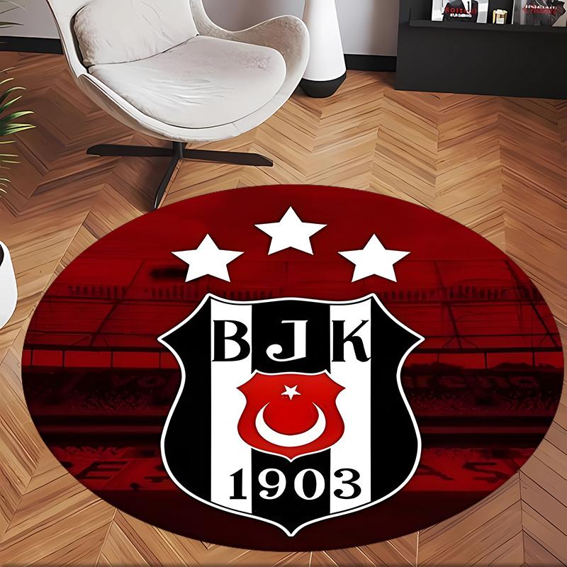 Bjk Fc (5) Round Office Rug Decorative Floor Rug for Office Bedroom Living Room and Home Space