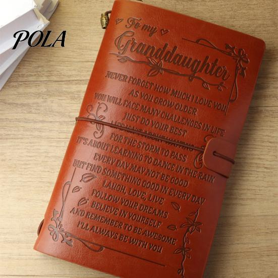 Collage Friendly Notebook Journal Notebook, Loose-Leaf Refillable Faux Leather Cover with Elastic Durable Daily Use Strap, Multi-Purpose Writing Diary