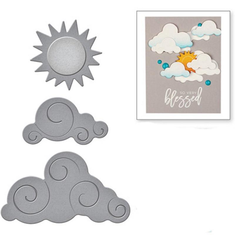 Fustella Metallica A Forma Di Nuvola Per Scrapbooking, 8,9 X 15 Cm, Ritaglio E Goffratura Per Biglietti E Album