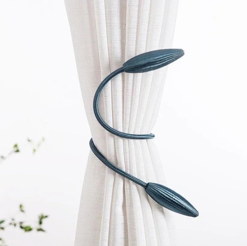 2024 Novo Clipe de Cortina Suportes de Cortina Fivela de Amarração Clipes Fivela de Bola Pendurada Amarração Acessórios de Cortina Decoração de Casa de Natal