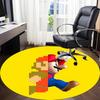 1pc Mario Platformer Office Round Area Rug, Under Office Chairs Bedroom Living Room Home Decor, Available in Various Sizes