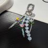 Pvc Pink Tulip Butterfly Phone Strap For Women And Men With Creative Pendant