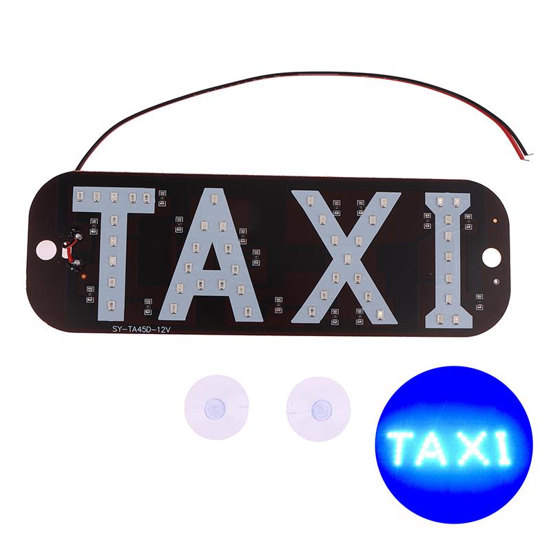 

Автомобильные аксессуары, лобовое стекло такси, пустой номерной знак, индикаторная лампа, цветной светодиодный фонарь для лобового стекла такси, 12 В синий
