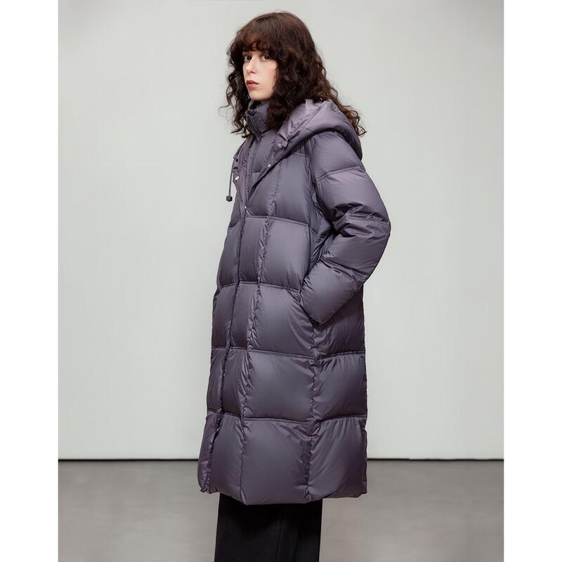 Demana Women's Mid-Length Zero-Pressure Feel Hooded Down Jacket