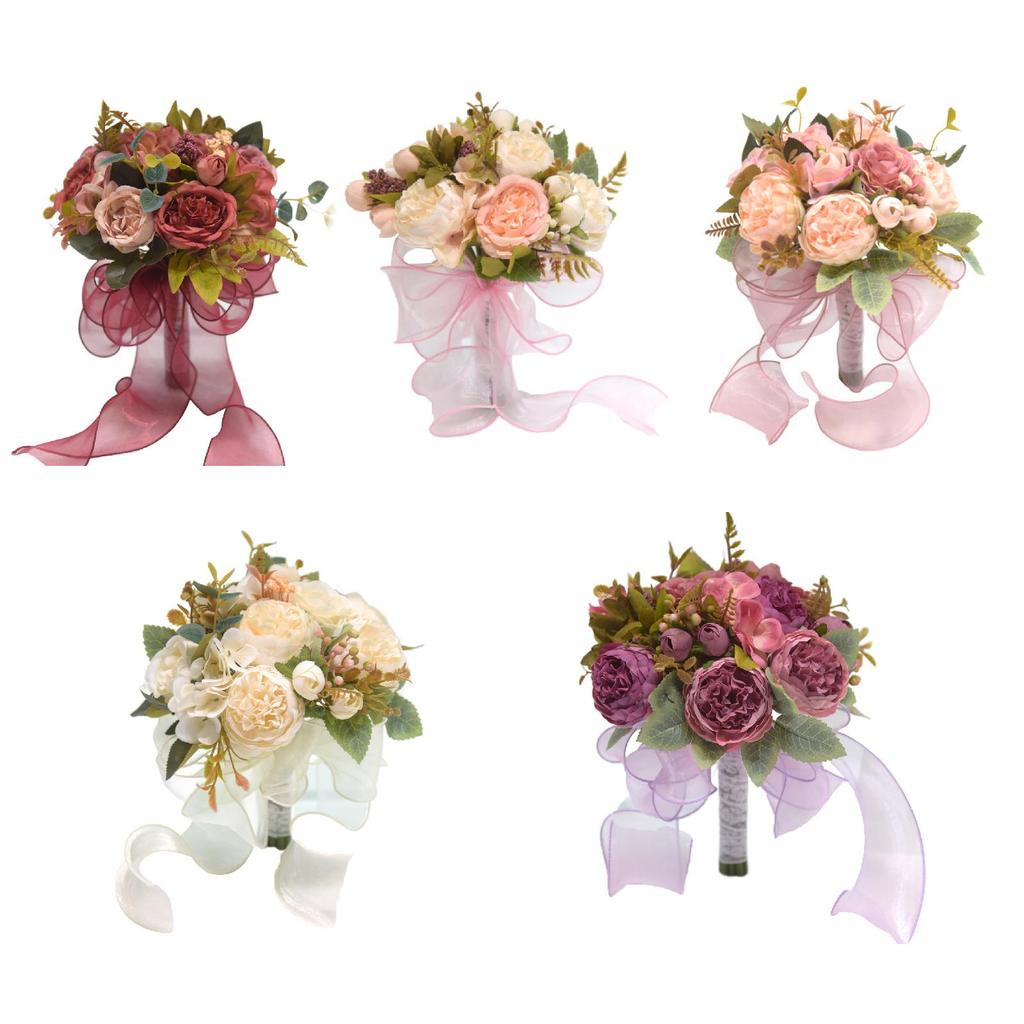 Wedding Bouquets Bridal Holding Wedding Bouquet for Photo Prop Party Holiday