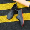 Low-top rain shoes water shoes men's adult warm waterproof shoes shallow mouth non-slip short tube work rubber shoes