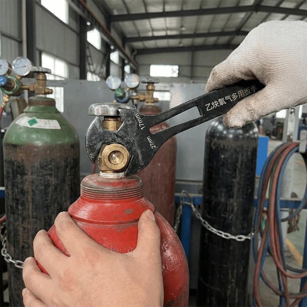 Steel Gas Cylinder Wrench Professional Pressure Reducer Wrench Gas Bottle Tool Maintenance