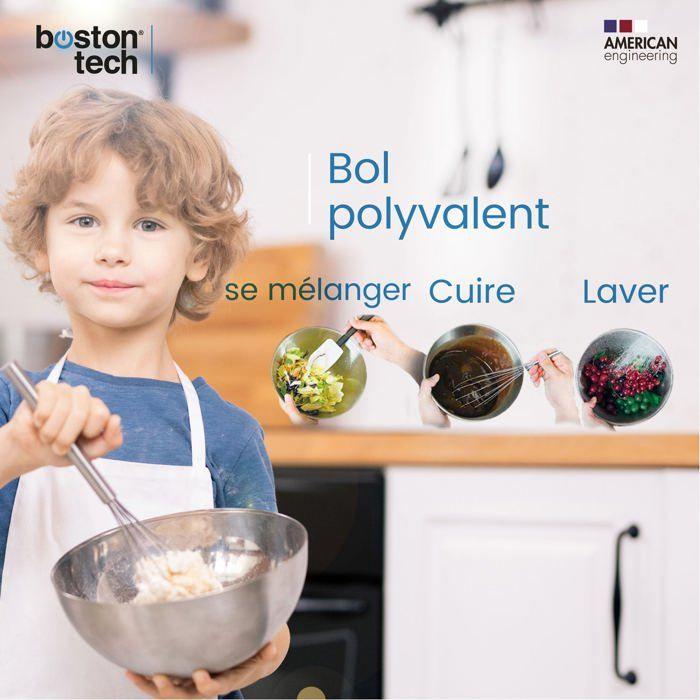 Balance de cuisine numérique - boston tech - hk110 - acier inoxydable - étanche - précision 5kg