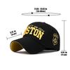 Berretto da Baseball Sportivo con Parte Superiore Morbida Cotone Ricamo 3D Unisex Snapback Cappello da Tennis Cappello da Papà