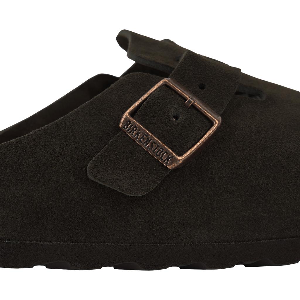 Birkenstock Boston Soft Footbed Suede Mocha Unisex Sneakers Brown 0660461