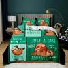 Top Howling Wolf In The Moonlit Night Bedding Set Polyester Just A Girl Who Loves Wolves Pattern Quilt Cover