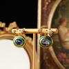 SUYU Fashion Geometry Drop Glaze Enamel Earrings Light Luxury Temperament Simple And Generous Fashion Earrings