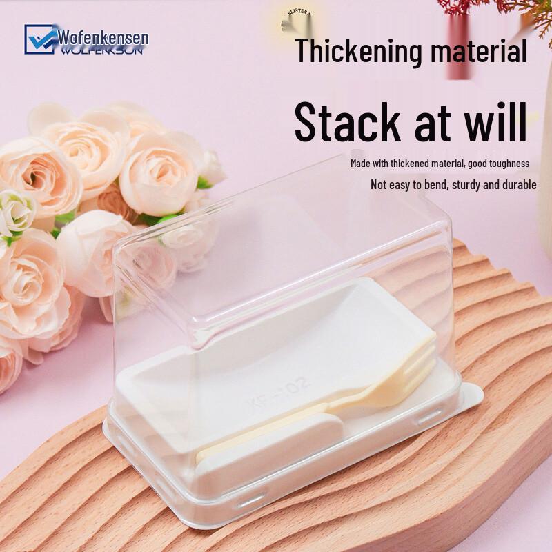 Transparent Japanese Cake Roll Packaging Box