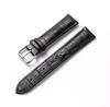 Calfskin Bamboo Pattern Cowhide Pin Buckle Watch Strap for Men and Women