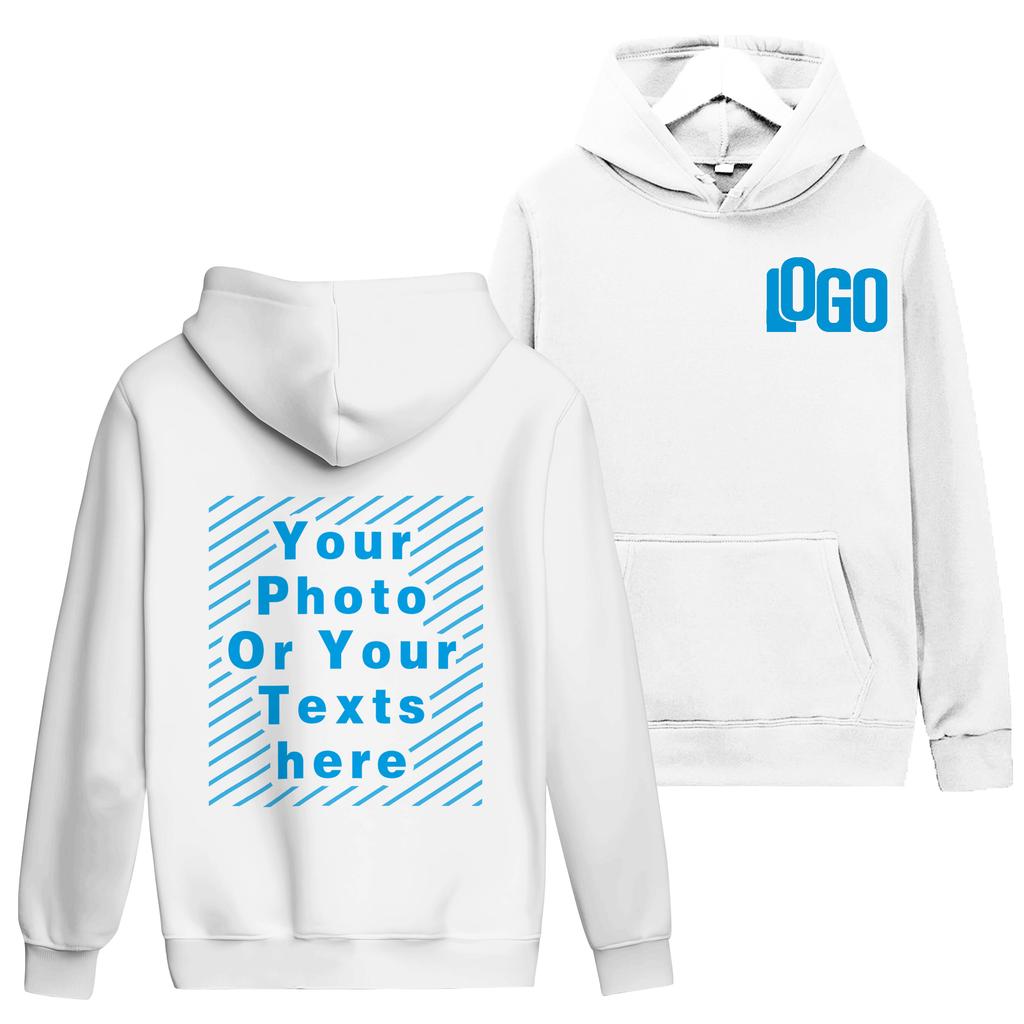 Customized DIY15Printed Hoodies For Men and Women Loose Casual Wear Long Sleeved Hooded Sweaters