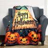 1pc Halloween Decorations Blanket, Lightweight Flannel Throw For Sofa, Bed, Travel, Camping, Livingroom, Office, Couch, Chair, And Bed,