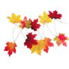 1.5M 10LED Lighted Fall   Maple Leaves Garland Halloween Decoration