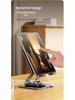 Full Metal 360° Rotating Folding Tablet & Phone Stand for Live Streaming and Gaming