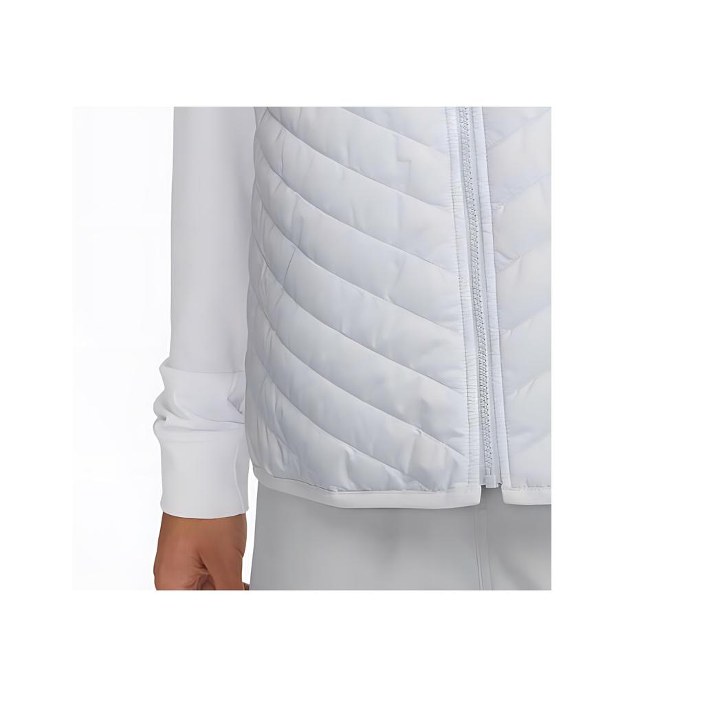 Nike Gilet Tendance Polyvalent Confortable Chaud à Fermeture Éclair pour Homme Gilets Blanc Gris FB8202-077