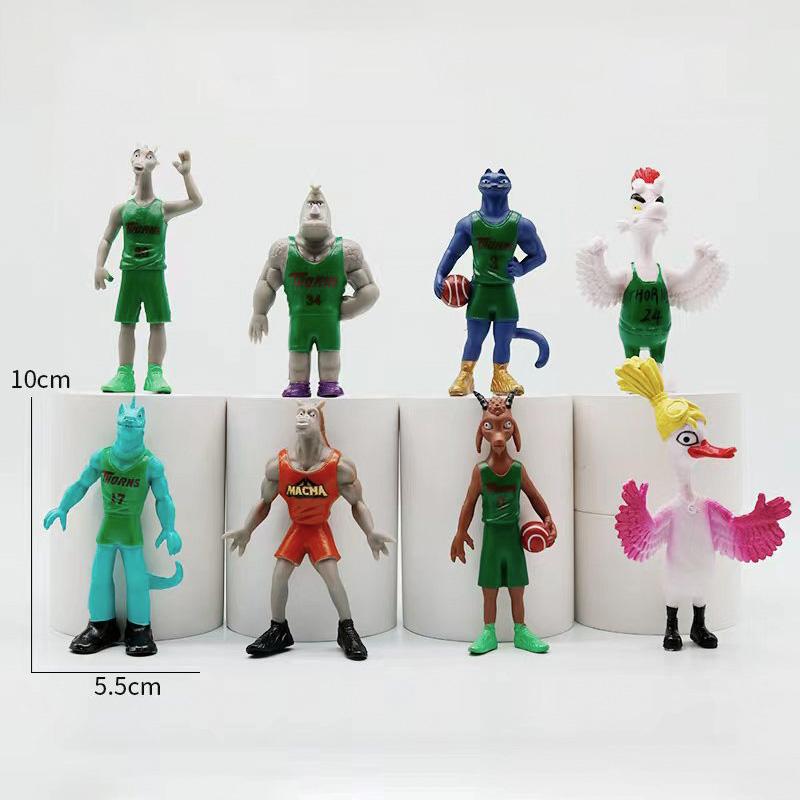 

Anime Basketball Dream Goat Figures Figurine Pvc Collection Statue Room Ornament Model Dolls Kid Toys Gifts Round Sensory Compression Bouncy Durable