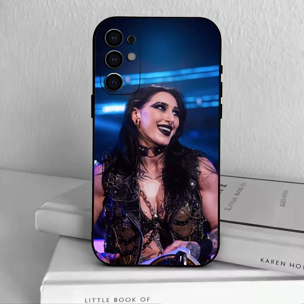 Rhea Ripley-R  Phone Case For Samsung S25,S24,S21,S22,S23,S30,Ultra,S20,Plus,Fe,Lite,Note,10,Black Cover