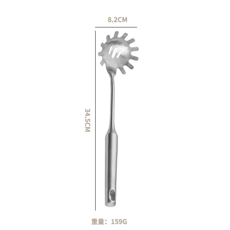 304 Stainless Steel 7Pcs Cooking Cookware Kitchenware Set 304 Spatula Spoon Colander Frying Powder Rake Cookware Cooking Tools