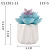 Small, Wavy Cup-Shaped Simulated Succulent Plant Potted Plant, Nordic Office Furniture Fresh Decoration