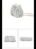 Borsa da sera da donna alla moda 2025: Spalla a catena, Design a nuvola con clip in acrilico con diamanti pieni