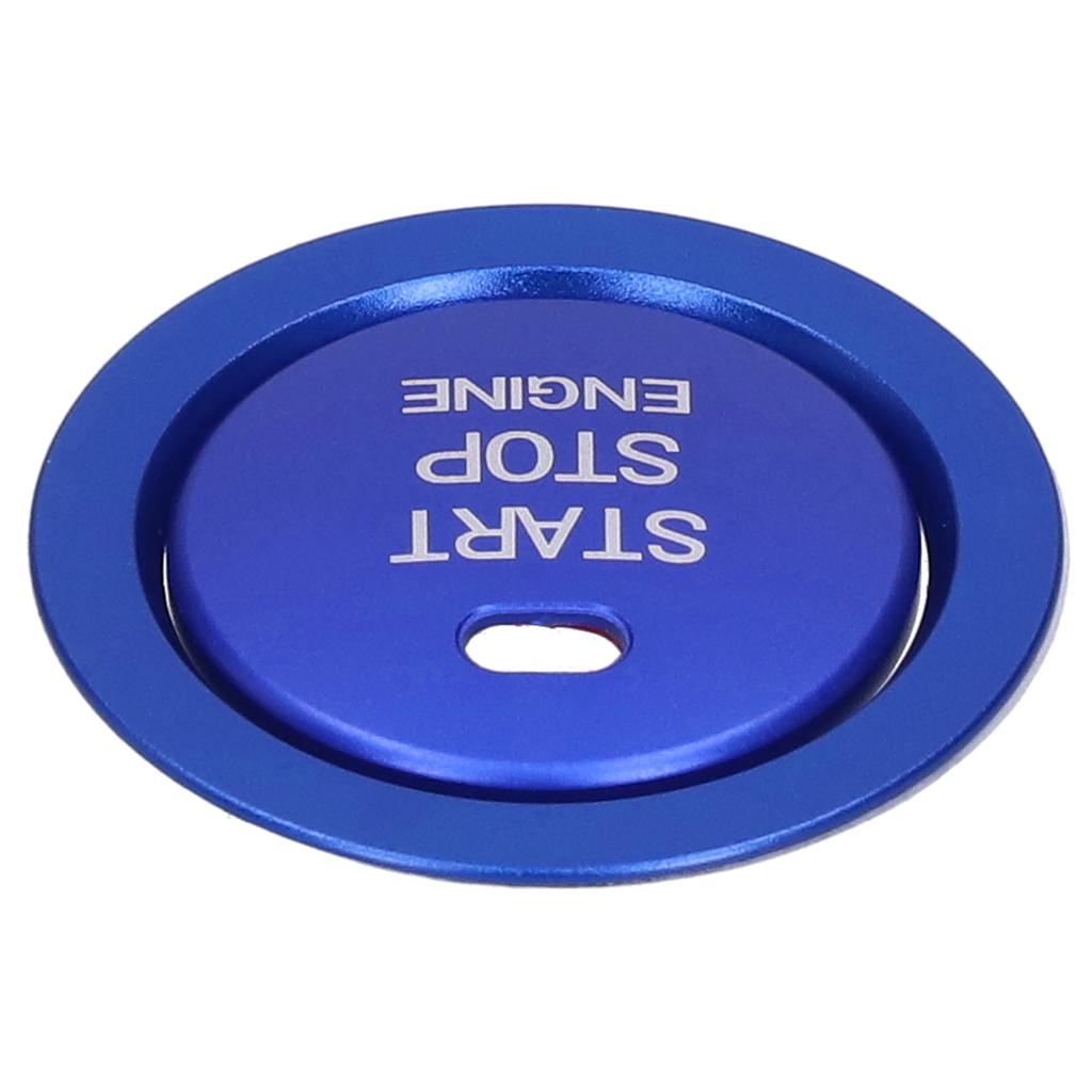 2pcs Engine Start Stop Button Trim Cover Aluminum Alloy Decoration for Car Interior