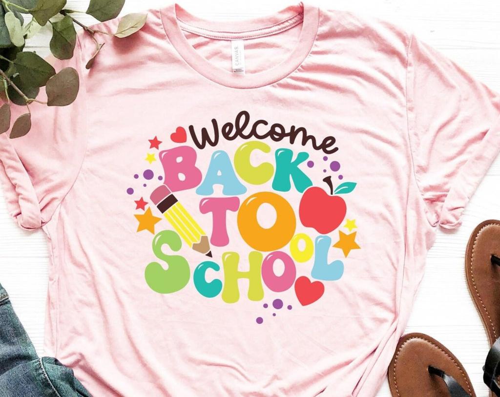 Welcome Back To School Shirt, Back To School Tee, Teacher Life Shirt, Teacher T-Shirt Gift, First Day Of School Shirt, 1st Day Of School Tee