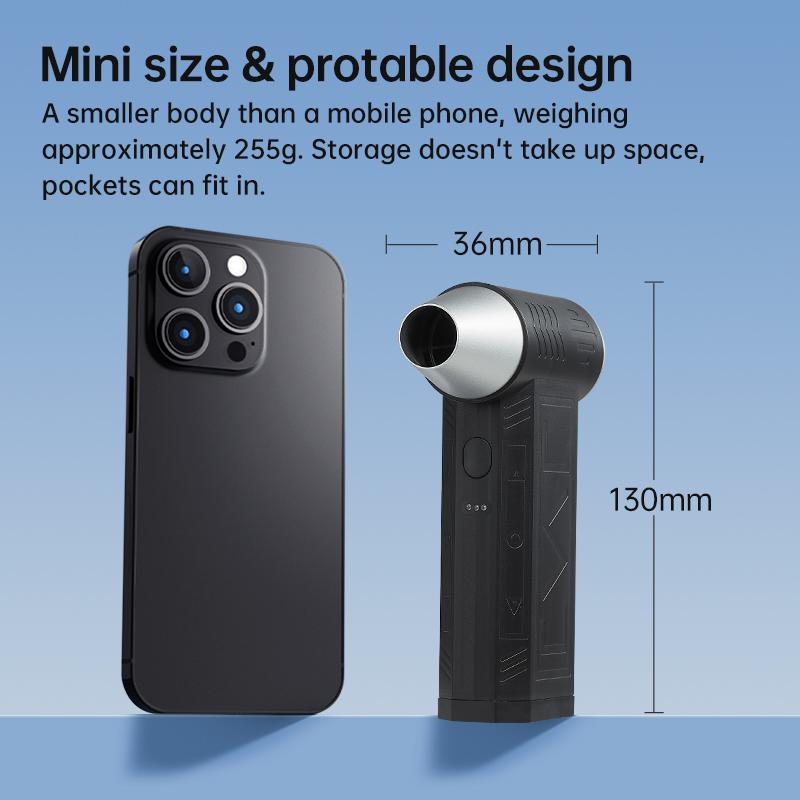 150000RPM Electric Air Duster Handheld Mini Turbo Jet Fan Powerful Air Blower Compressed Air Duster for Car Dryer/PC/Home Clean
