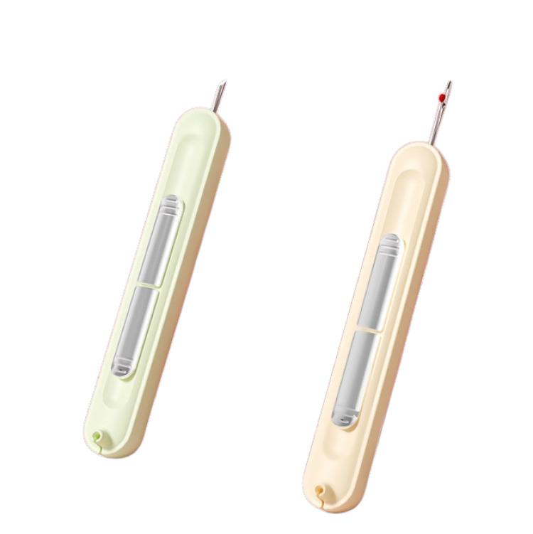 2 in 1 Hand Sewing Needle Threader and Seam Ripper Multifunctional Threading and Stitch Removal Tool Elderly Diy Craft Accessory